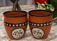 Bone China Khullad Set For Tea 6 pc